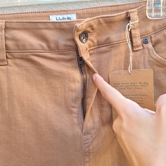 L.L. Bean | Women's True Shape High-Rise Straight-Leg Fleece-Lined Jeans NEW - Picture 6 of 13